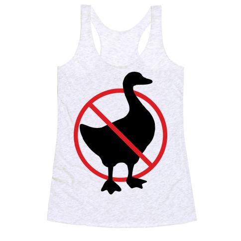 No Geese Allowed Racerback Tank Top