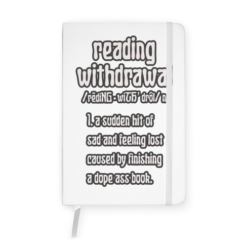 Reading Withdrawal Definition Notebook