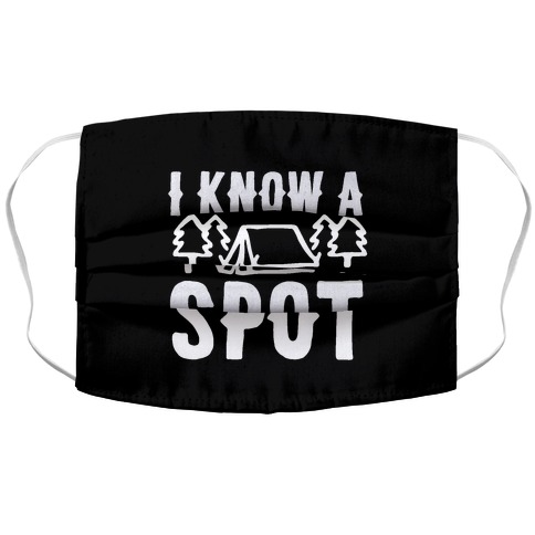I Know A Spot Camping Accordion Face Mask