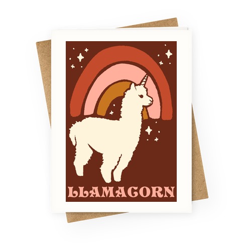 Llamacorn Greeting Card