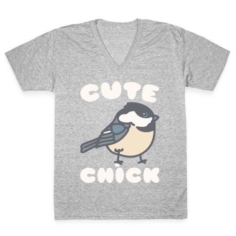 Cute Chick V-Neck Tee Shirt