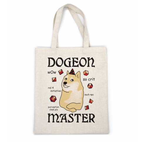 Dogeon Master Doge DM Casual Tote