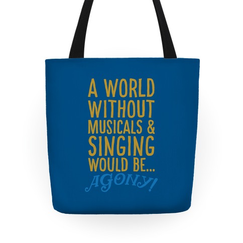 Agony Into The Woods Parody Tote