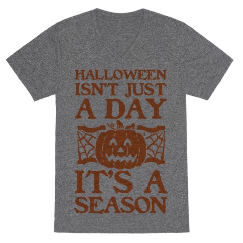Halloween is a Season V-Neck Tee Shirt