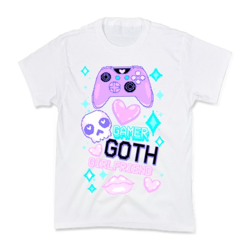 Gamer Goth Girlfriend Kids T-Shirt