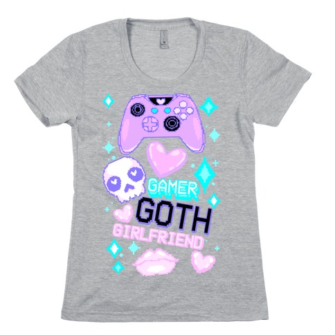 Gamer Goth Girlfriend Womens T-Shirt