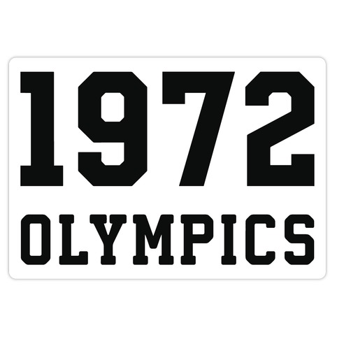 1972 Olympics Die Cut Sticker