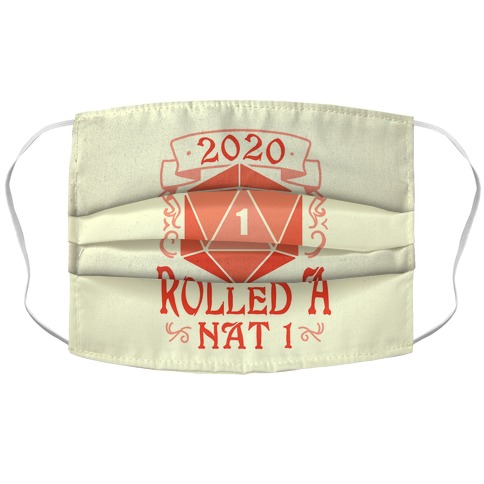 2020 Rolled A Nat 1 Accordion Face Mask