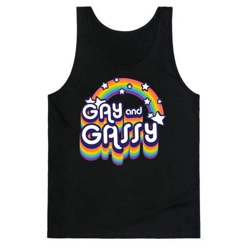 Gay and Gassy Rainbow Tank Top