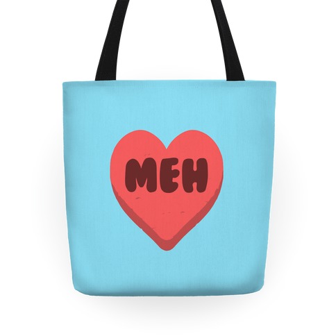 Valentine's Day Heart Meh Tote