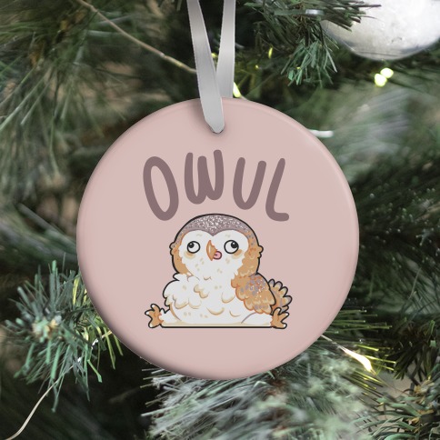 Derpy Owl Owul Ornament