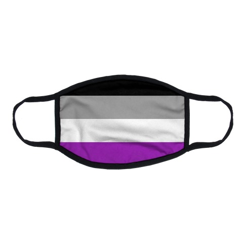 Asexual Pride Flag Flat Face Mask