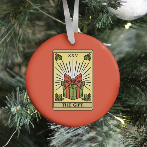 The Gift Tarot Card Holiday Gift Tags Ornament