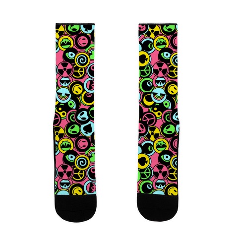 Pogs Collection Pattern Sock