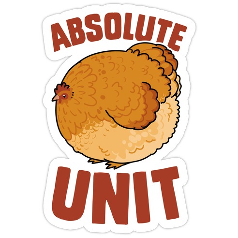 Absolute Unit Die Cut Sticker