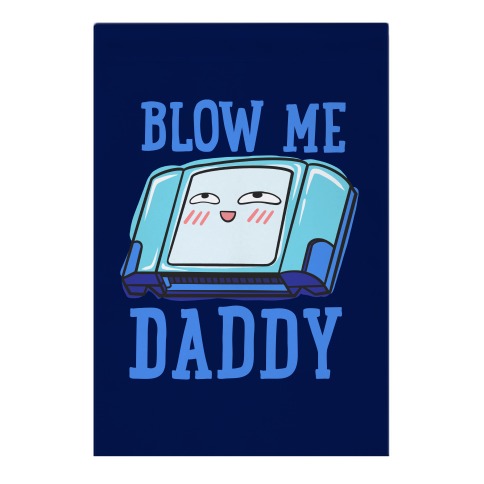 Blow Me Daddy Game Cartridge Parody Garden Flag