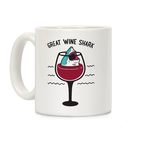 Great Wine Shark Coffee Mug