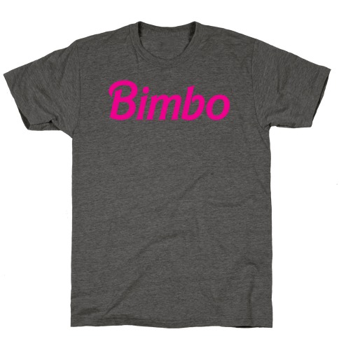 Bimbo Gray Mens/Unisex Tri-Blend T-Shirt - Size Medium