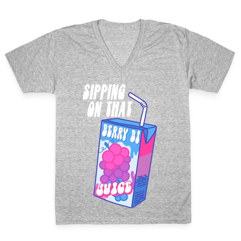 Bi Juice Juice Box V-Neck Tee Shirt