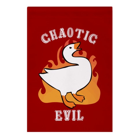 Goose of Chaotic Evil Garden Flag