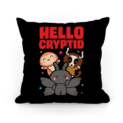 Hello Cryptid Pillow