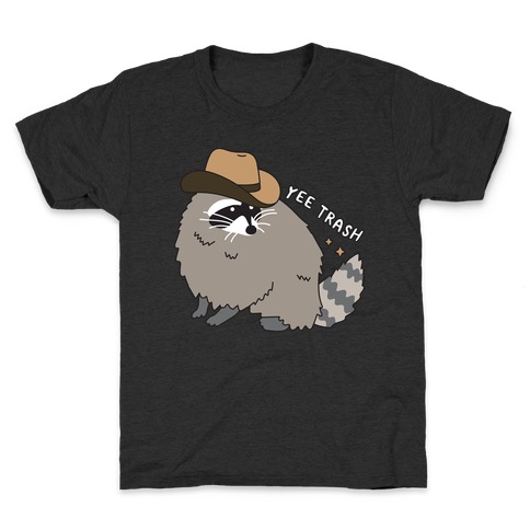 Yee Trash Cowboy Raccoon Kids T-Shirt