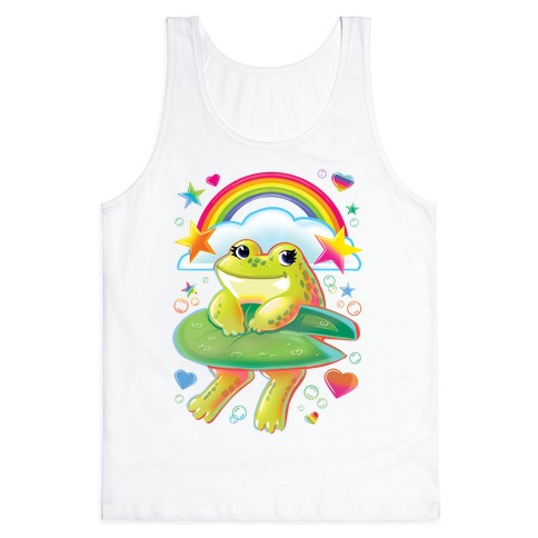 90's Rainbow Frog Tank Top