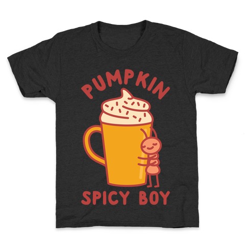 Pumpkin Spicy Boy wht Kids T-Shirt