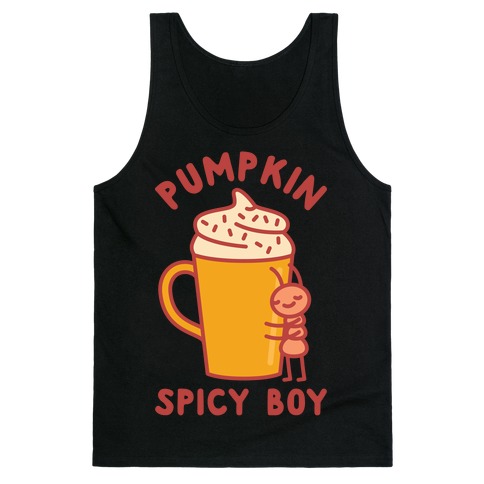 Pumpkin Spicy Boy wht Tank Top