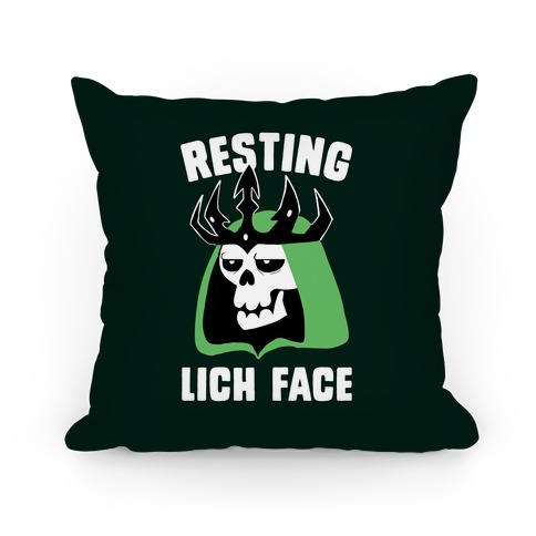 Resting Lich Face Pillow