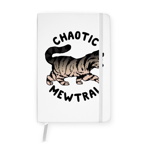 Chaotic Mewtral (Chaotic Neutral Cat) Notebook