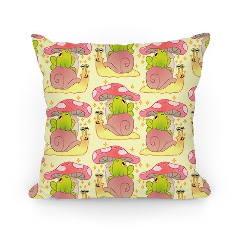 Cute Snail & Frog Pillow