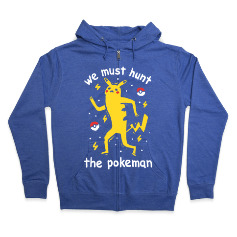 Pikaman Hooded Sweatshirts Lookhuman - 