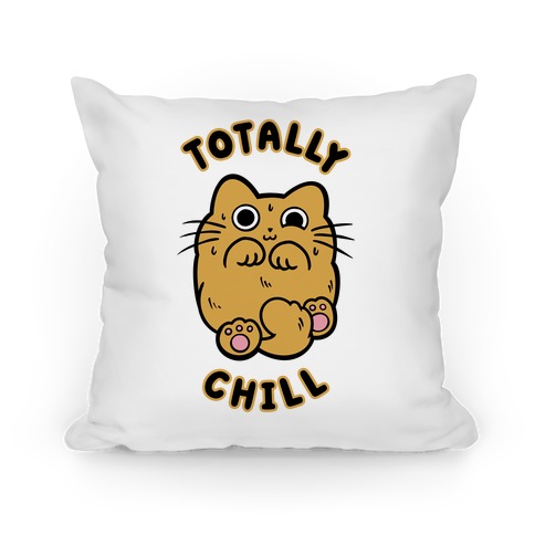 Totally Chill Cat Pillow