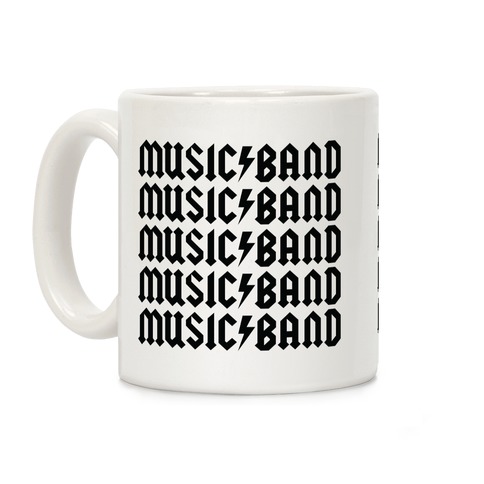 Music Band Rock Shirt Parody Coffee Mug