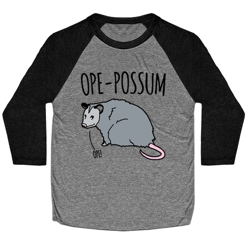Ope-Possum Opossum Baseball Tee
