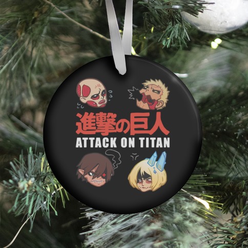 Attack On Titan Heads Ornament