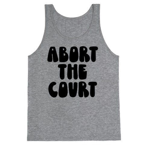Abort The Court Black Tank Top