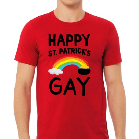 This Gay Dude Loves St.Paddy's Day T-Shirt, Green Gay Pride Shirt