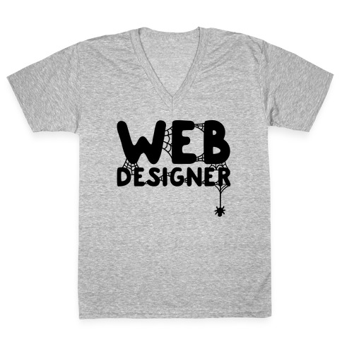 Web Designer V-Neck Tee Shirt