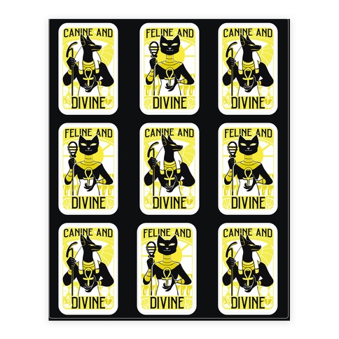 Feline and Canine Divine  Stickers and Decal Sheet
