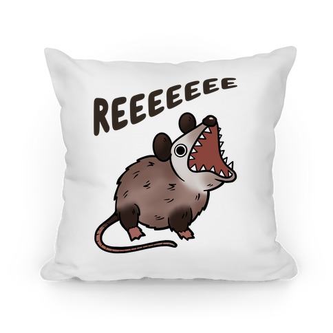 Reeeeeee Possum Pillow