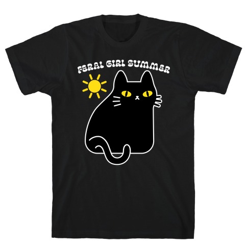 Feral Girl Summer Cat T-Shirt