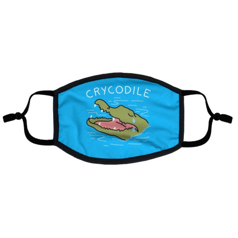 Crycodile Crocodile Flat Face Mask