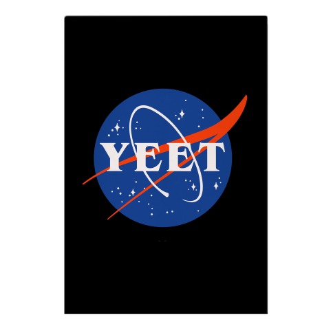 Yeet Nasa Logo Parody Garden Flag