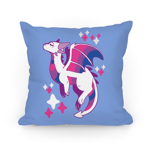 Bi Pride Dragon Pillow