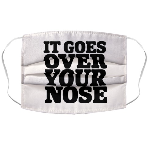 It Goes Over Your Nose Accordion Face Mask