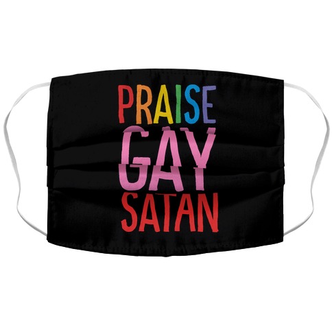 Praise Gay Satan Accordion Face Mask