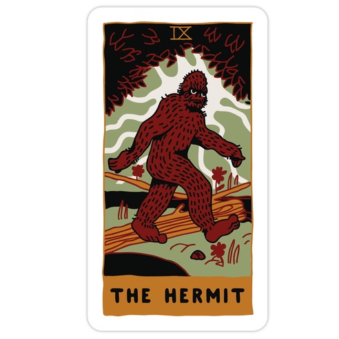 The Hermit (Bigfoot) Die Cut Sticker