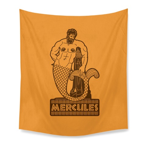 Mercules Merman Hercules Parody Tapestry
